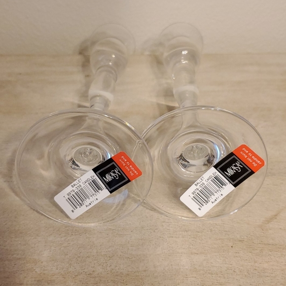 Mikasa pair of Ballet crystal candleholders - Picture 5 of 6